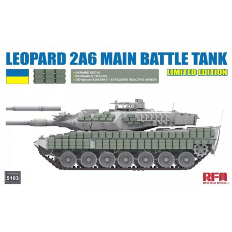 RFM® Maquette militaire char Leopard 2A6 Ukraine (édition limité) 1:35 5103