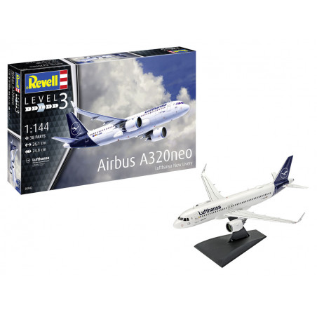 Revell® Maquette avion de ligne Airbus A320neo (lufthansa new livery) 1:144 référence 03942