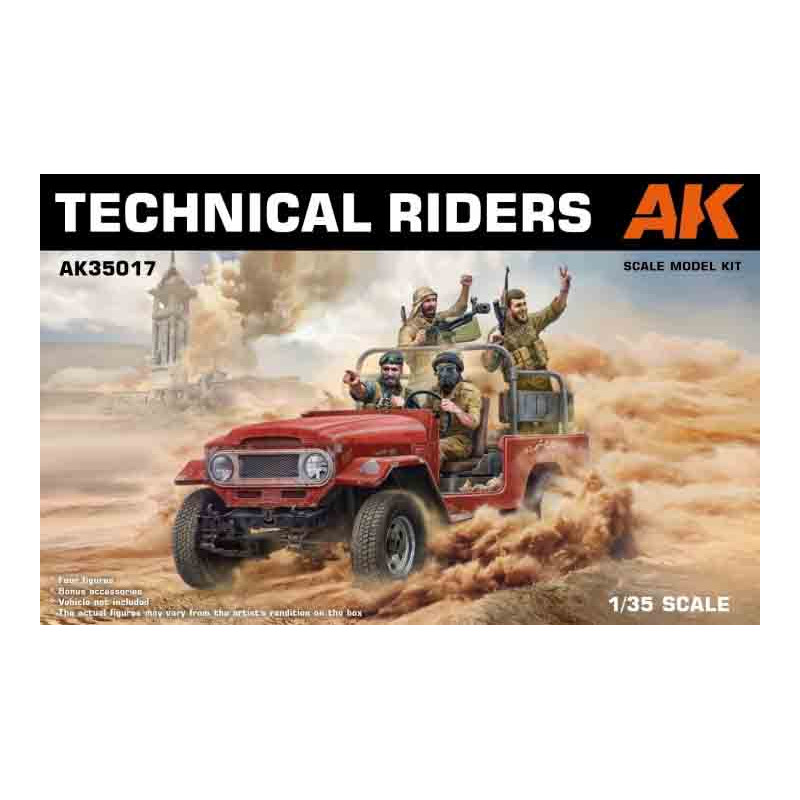AK® Set de 4 figurines membres d'équipage typiques de véhicules de combat légers 1:35