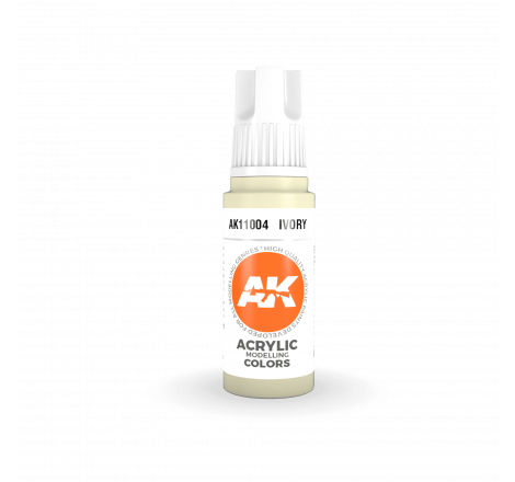 AK® Peinture acrylique (3G) ivoire (ivory)17 ml AK11004