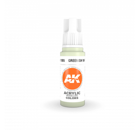 AK® Peinture acrylique (3G) blanc verdâtre (greenish white)17 ml AK11005