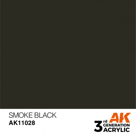 peinture acrylique smoke black AK11028