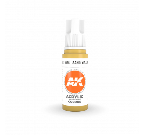 AK® Peinture acrylique (3G) jaune sable (sand yellow) 17 ml AK11035