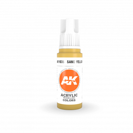 AK® Peinture acrylique (3G) jaune sable (sand yellow) 17 ml AK11035
