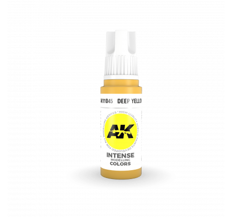 AK® Peinture acrylique (3G) jaune profond (deep yellow) 17 ml AK11045