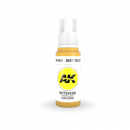 AK® Peinture acrylique (3G) jaune profond (deep yellow) 17 ml AK11045