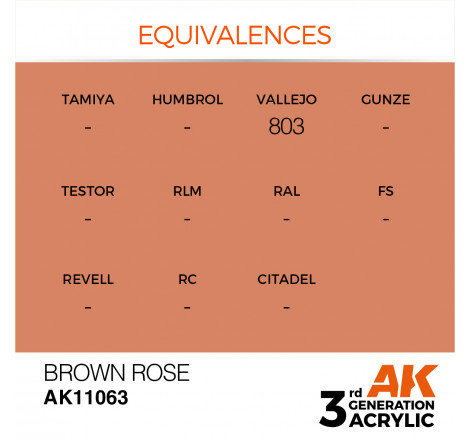 équivalence brown rose AK® AK11063