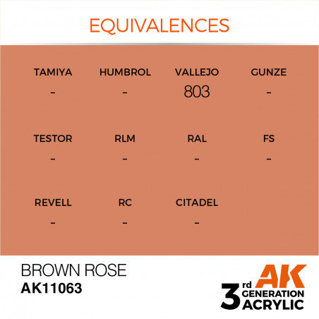 équivalence brown rose AK® AK11063
