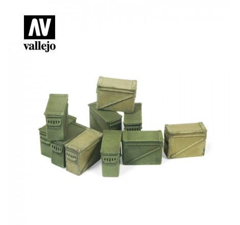 Boîtes de munitions de 12,7 mm 1/35 Vallejo