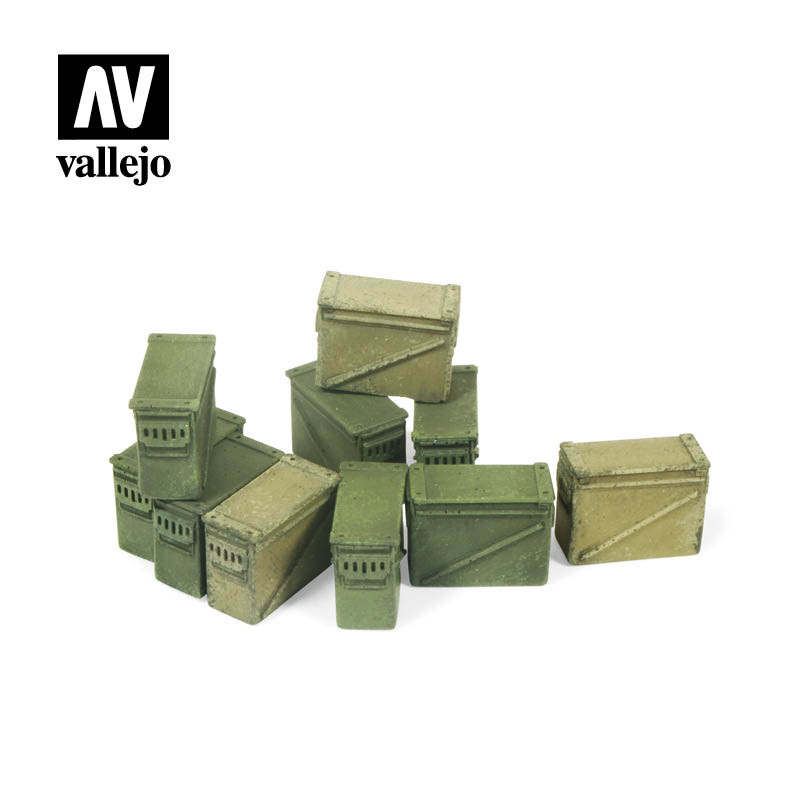 Boîtes de munitions de 12,7 mm 1/35 Vallejo