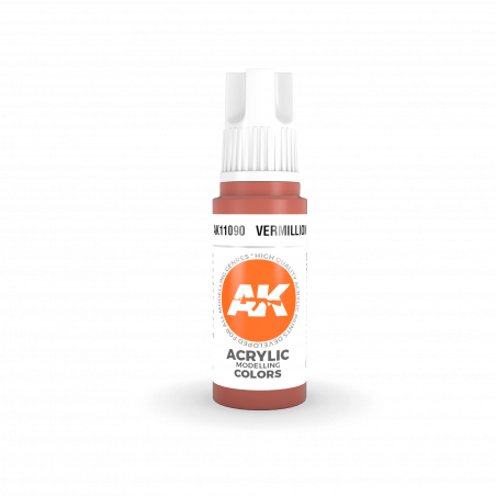 AK® Peinture acrylique (3G) rouge vermillon 17 ml AK11090