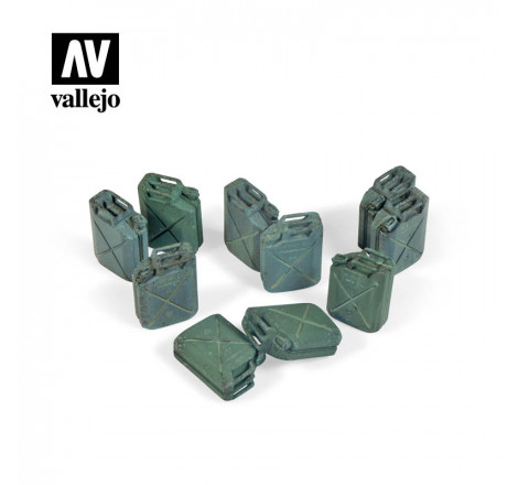 Jerrycans d'essence allié (x12) 1/35 Vallejo