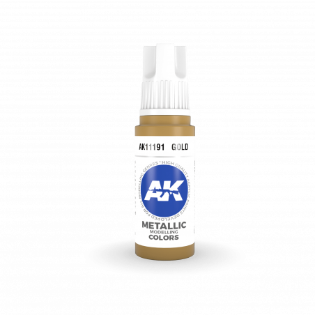AK® Peinture acrylique (3G) or (gold) 17 ml AK11191
