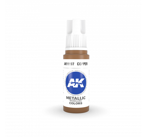 AK® Peinture acrylique (3G) cuivre (copper) 17 ml AK11197