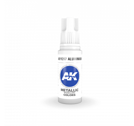 AK® Peinture acrylique (3G) aluminium 17 ml AK11207