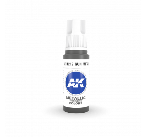 AK® Peinture acrylique (3G) gun metal 17 ml AK11212