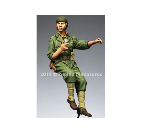 Alpine Miniatures® 35270 Figurine commandant de char (été) WW2 1:35