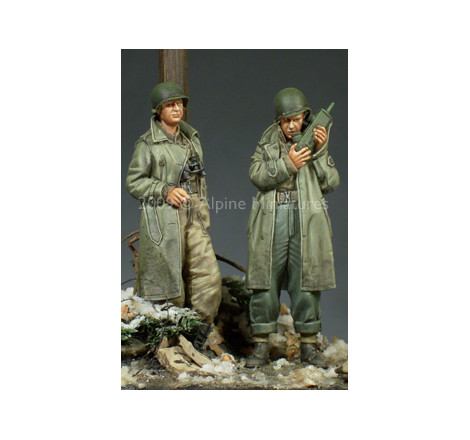 Alpine Miniatures® 35095 Set figurines officier US WW2 1:35