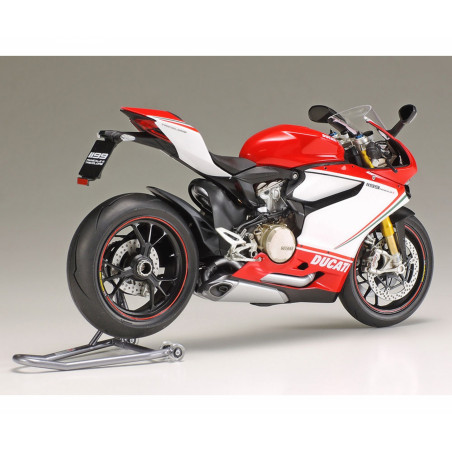 Maquette Tamiya Moto Ducati 1199 Panigale S Tricolore 1/12. Vue arrière