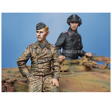 Alpine Miniatures® 35225 set de figurines équipage de char Tiger Waffen-SS WW2 1:35