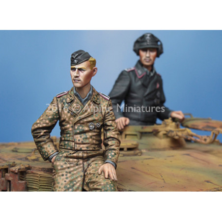 Alpine Miniatures® 35225 set de figurines équipage de char Tiger Waffen-SS WW2 1:35