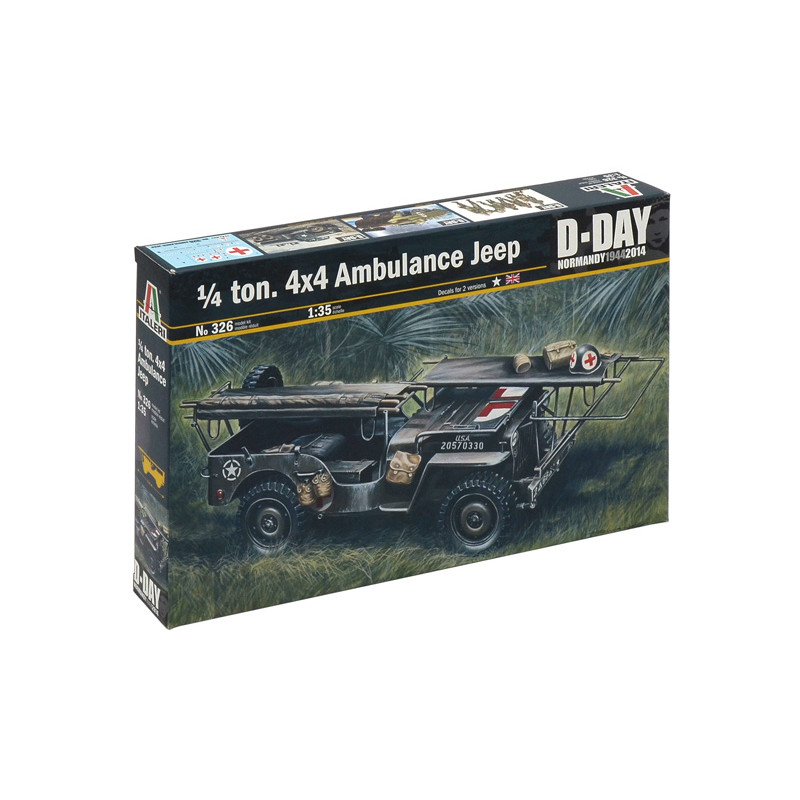 Italeri® Maquette militaire Jeep ambulance 4x4 1:35 i326