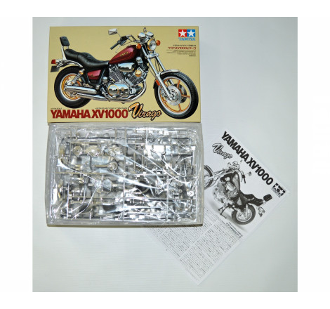 Maquette Tamiya Moto Yamaha XV1000 Virago 1/12 unboxing