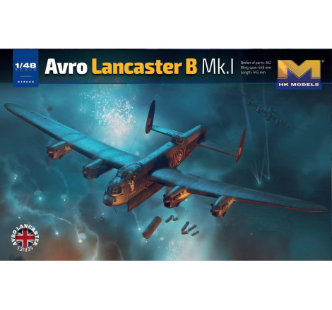 HK Models® Maquette avion Avro Lancaster B Mk.1 + intérieur 1:48 référence 01F005