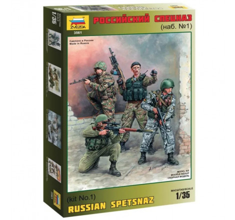 Zvezda® Set de figurines des forces spéciales Russe (Spetsnaz) 1:35 référence 3561