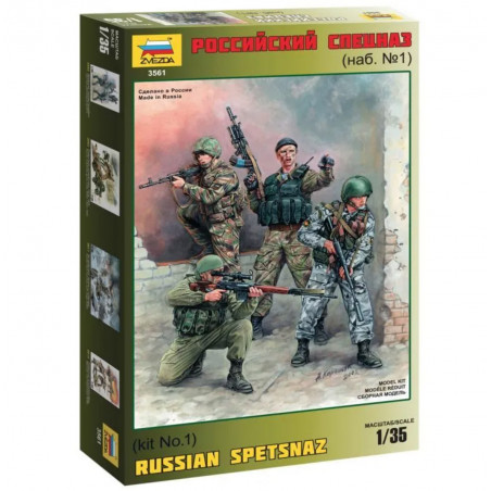 Zvezda® Set de figurines des forces spéciales Russe (Spetsnaz) 1:35 référence 3561