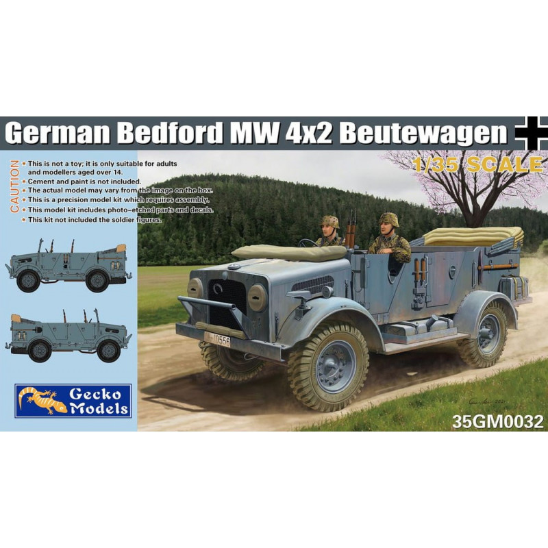 Gecko Models® Maquette militaire véhicule Bedford allemand MW 4x2 Beutewagen 1:35 référence 35GM0032