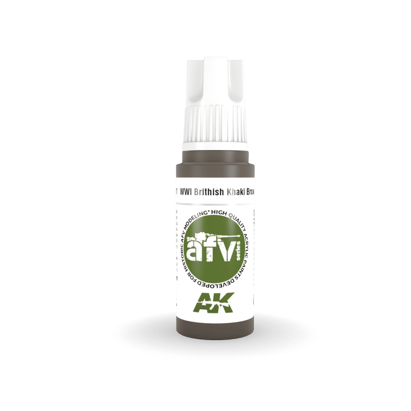 AK® Peinture acrylique (3G) WWI British khaki brown base AFV Series 17 ml AK11301