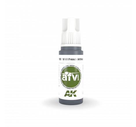 AK® Peinture acrylique (3G) WWI French artillery grey AFV Series 17 ml AK11303