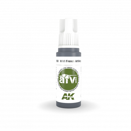 AK® Peinture acrylique (3G) WWI French artillery grey AFV Series 17 ml AK11303