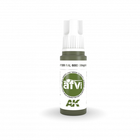 AK® Peinture acrylique (3G) Olivgrün opt.1 RAL6003 AFV Series 17 ml AK11309