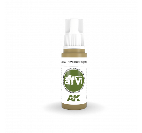 AK® Peinture acrylique (3G) Dunkelgelb (initial) RAL 7028 AFV Series 17 ml AK11318
