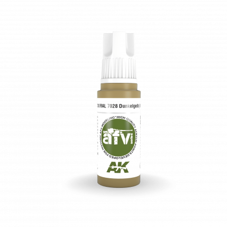 AK® Peinture acrylique (3G) Dunkelgelb (initial) RAL 7028 AFV Series 17 ml AK11318
