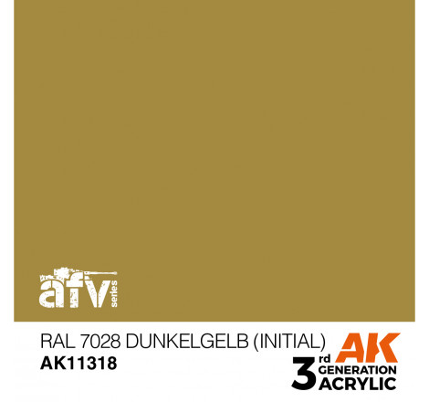AK11318 Dunkelgelb char allemand