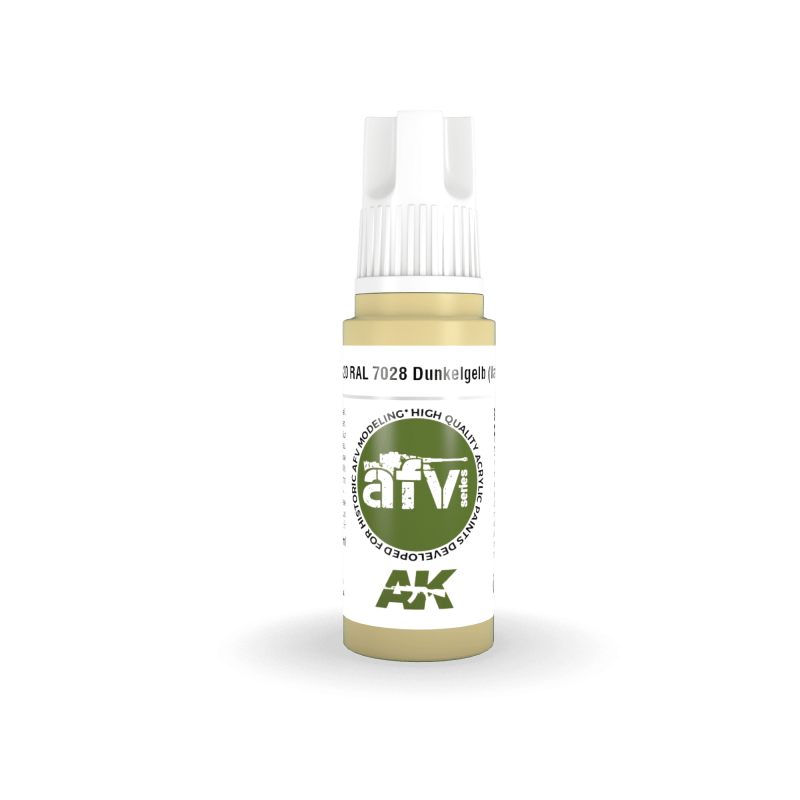 AK® Peinture acrylique (3G) Dunkelgelb (variante) RAL 7028 AFV Series 17 ml AK11320