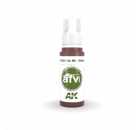 AK® Peinture acrylique (3G) Rotbraun RAL 8012 AFV Series 17 ml AK11328