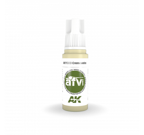 AK® Peinture acrylique (3G) Cremeweiss AFV Series 17 ml AK11333