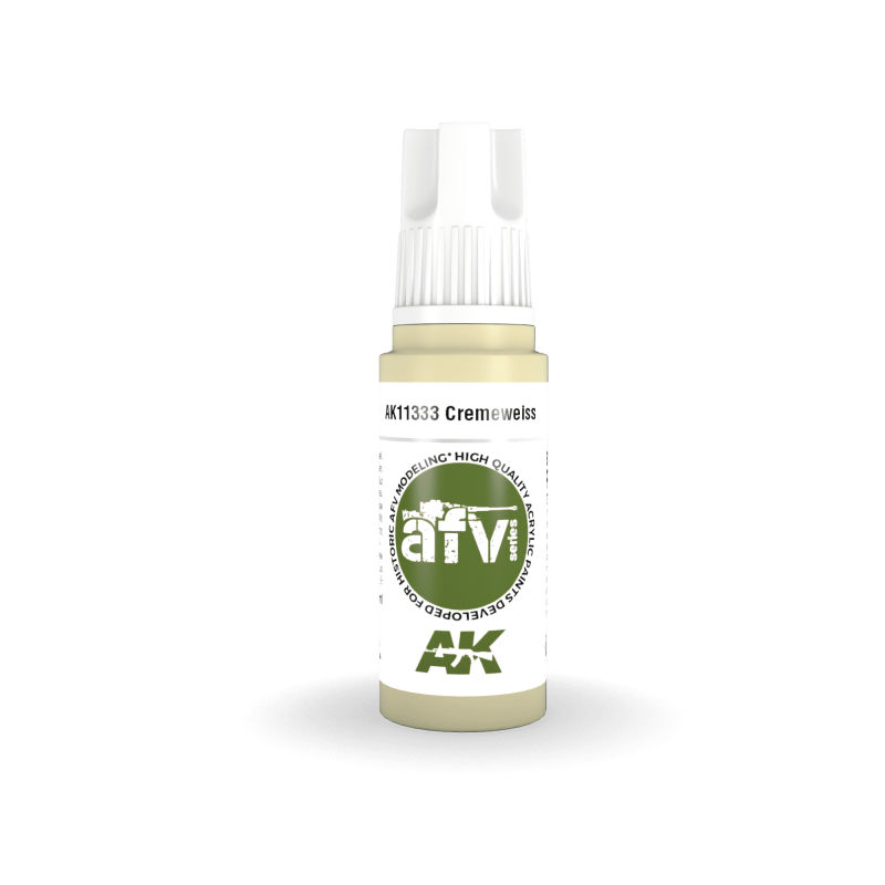 AK® Peinture acrylique (3G) Cremeweiss AFV Series 17 ml AK11333