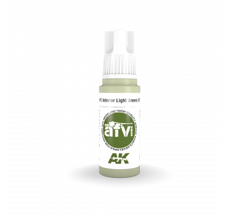 AK® Peinture acrylique (3G) APC intérieur vert clair (FS24533) AFV Series 17 ml AK11345
