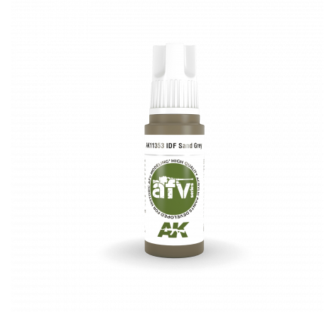AK® Peinture acrylique (3G) IDF gris sable (1970-1980) AFV Series 17 ml AK11353