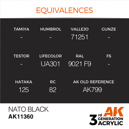 peinture noir otan AK11360