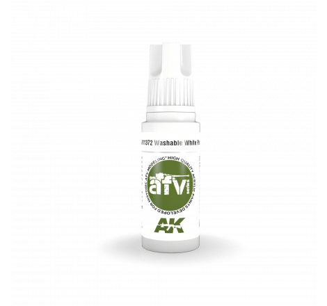AK® Peinture acrylique (3G) peinture blanche lavable (washable) AFV Series 17 ml AK11372