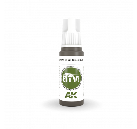 AK® Peinture acrylique (3G) peinture Kaki vert n°3 AFV Series 17 ml AK11373