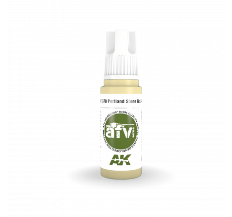 AK® Peinture acrylique (3G) peinture pierre de Portland  n°64 AFV Series 17 ml AK11378