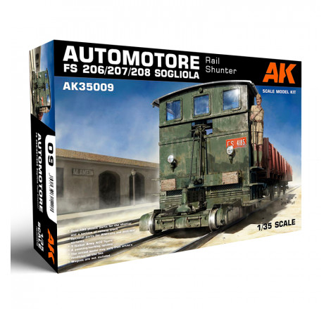 AK® Maquette militaire train de manœuvre FS 206/207/208 Sogliola 1/35 AK35009