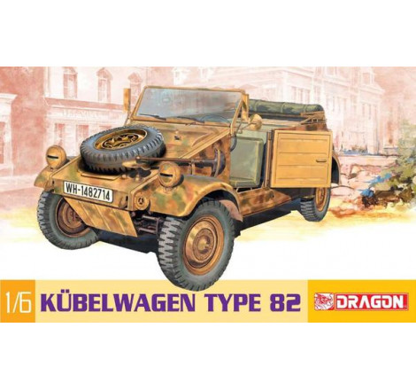 Dragon® Maquette militaire véhicule allemand Kübelwagen Type 82 1:6 référence 75003